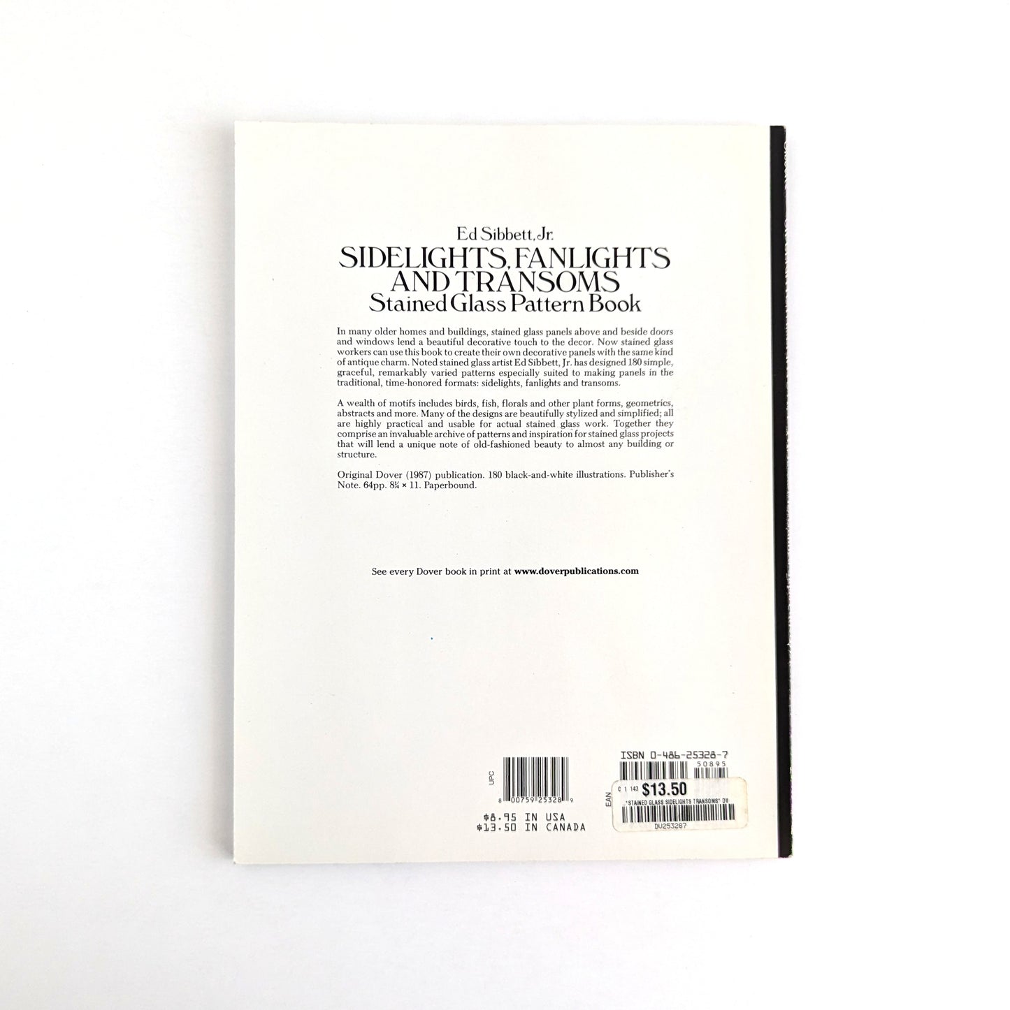 Fenêtres latérales, impostes et traverses : livre de modèles de vitraux par Ed Sibbett Jr.