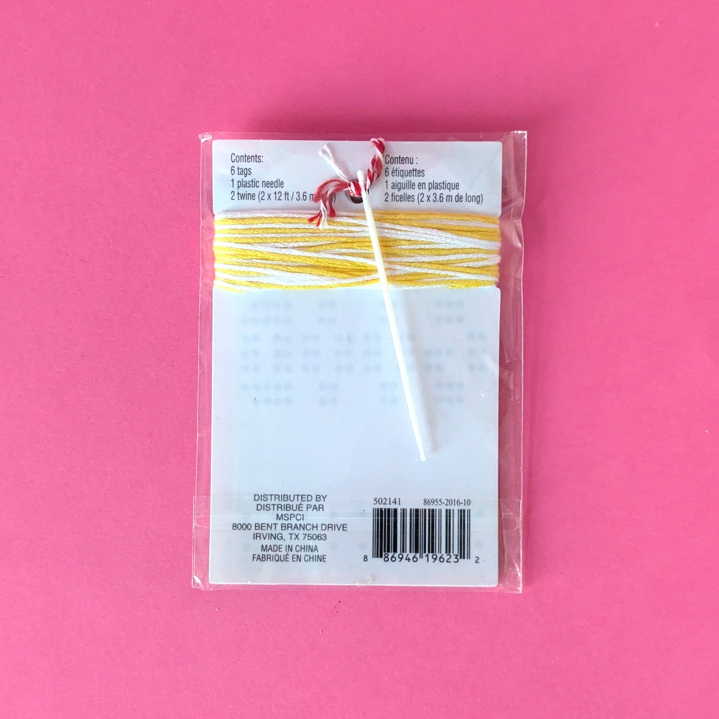 Embroidered tag kit