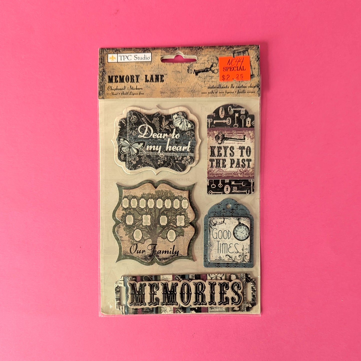 Chipboard stickers