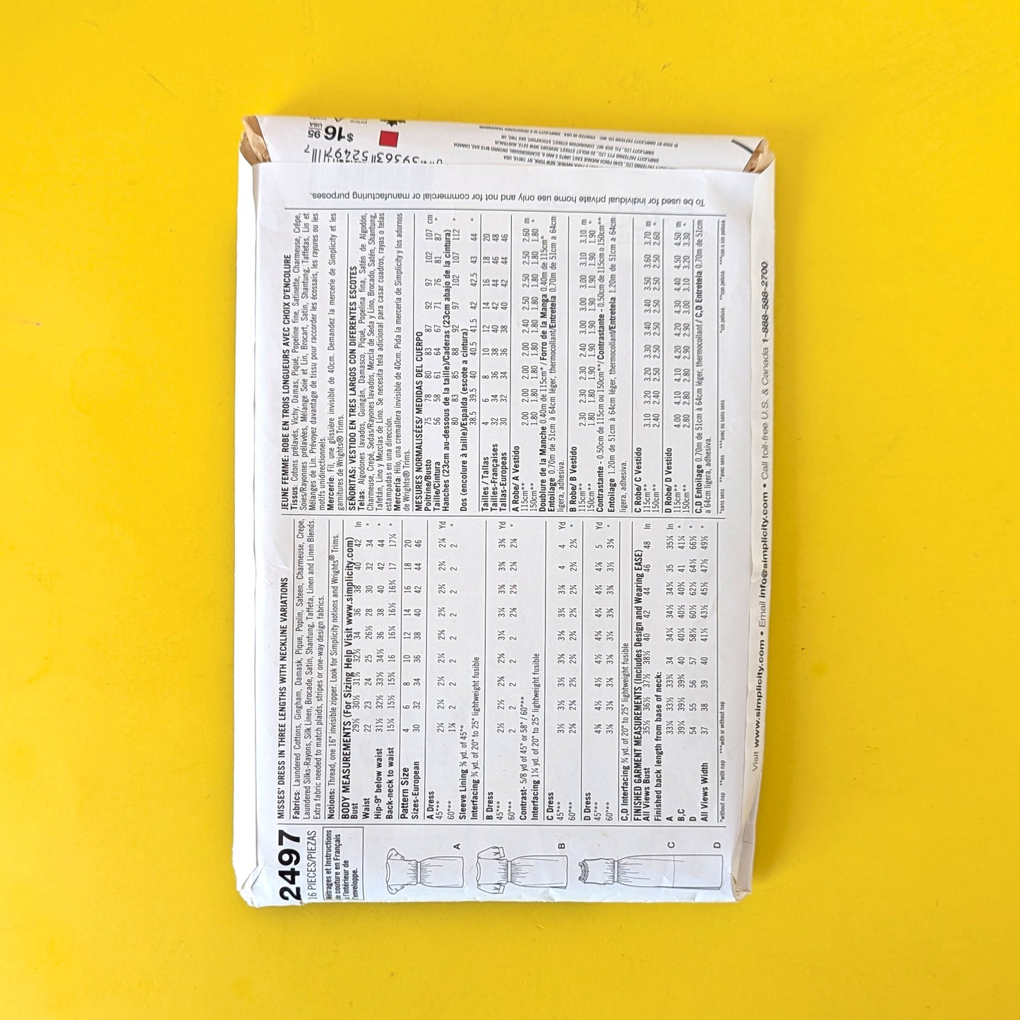 Sewing Pattern - 2497