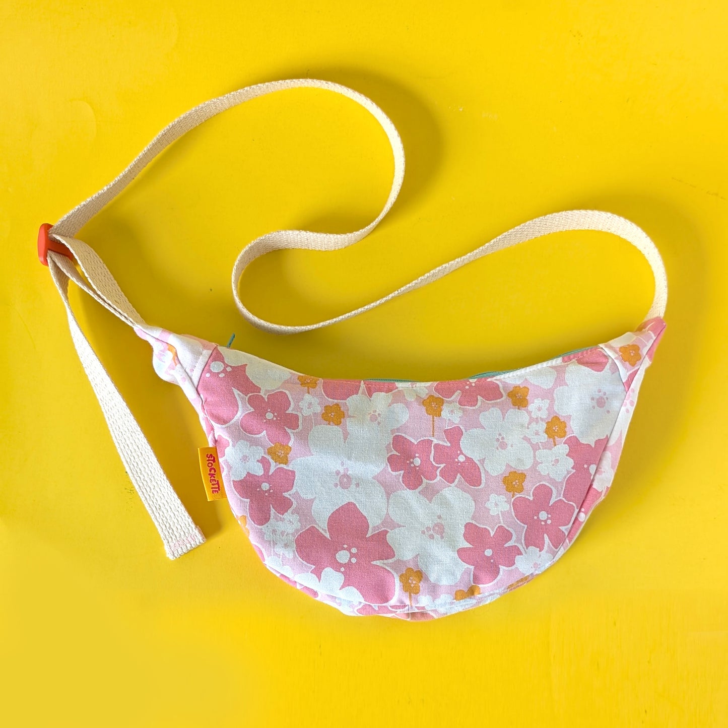 Floral Crescent Bag