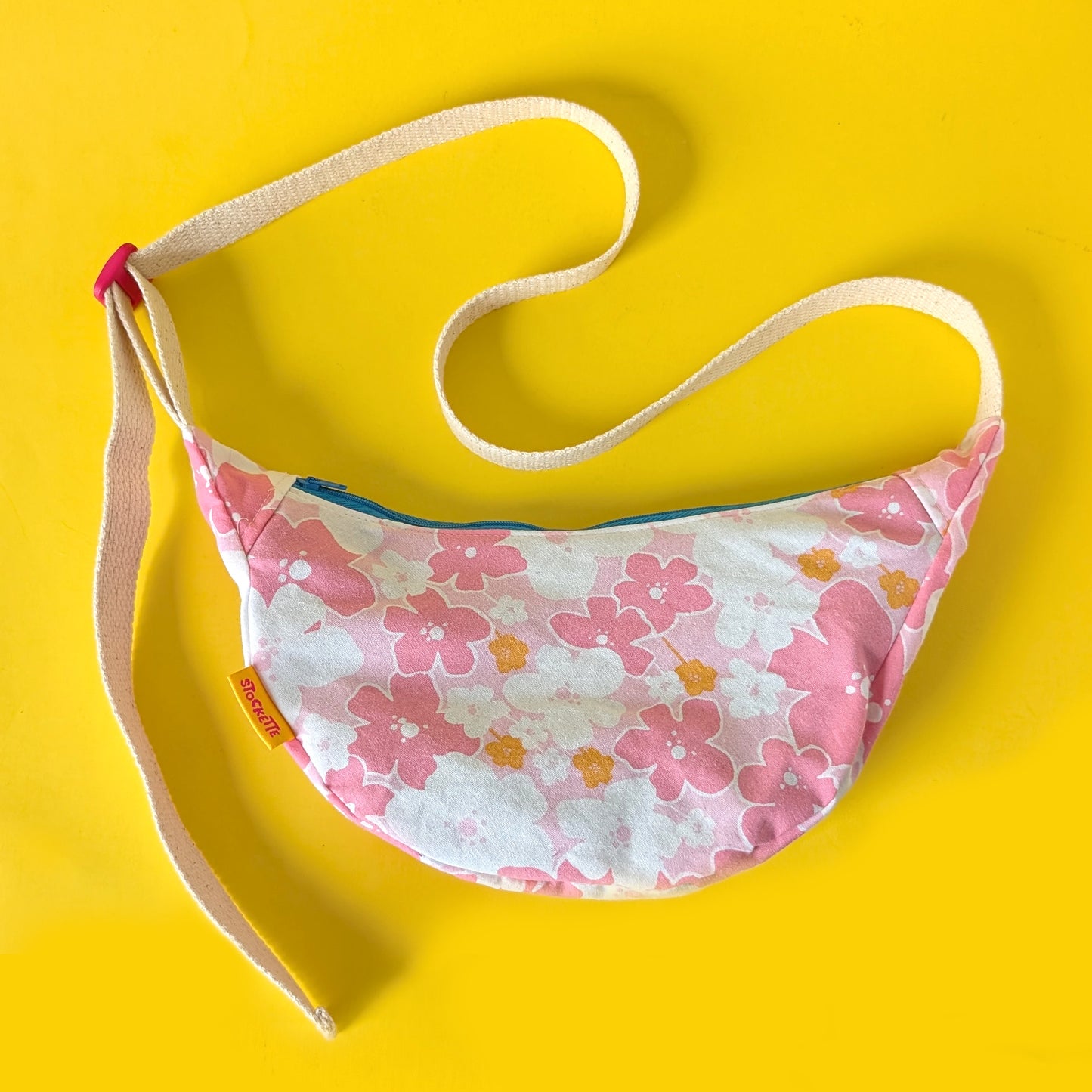 Floral Crescent Bag