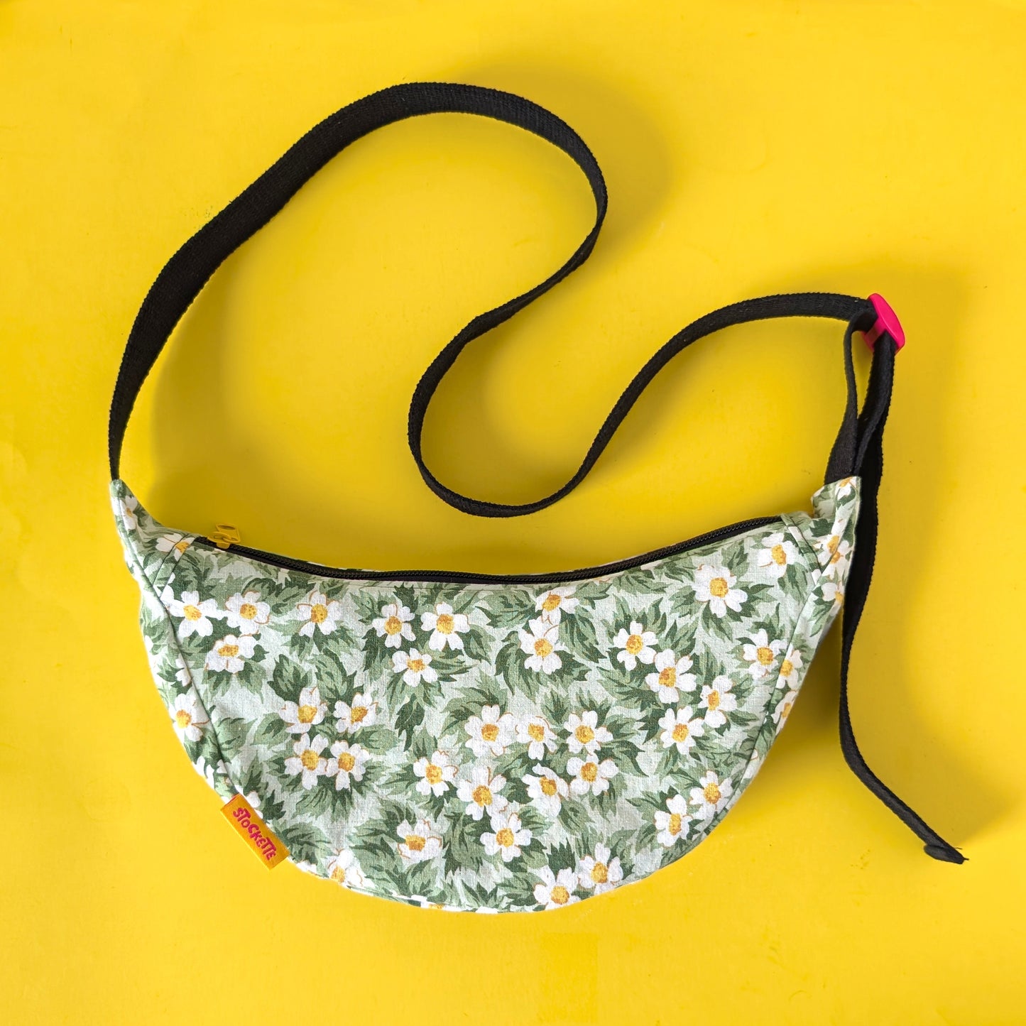 Floral Crescent Bag