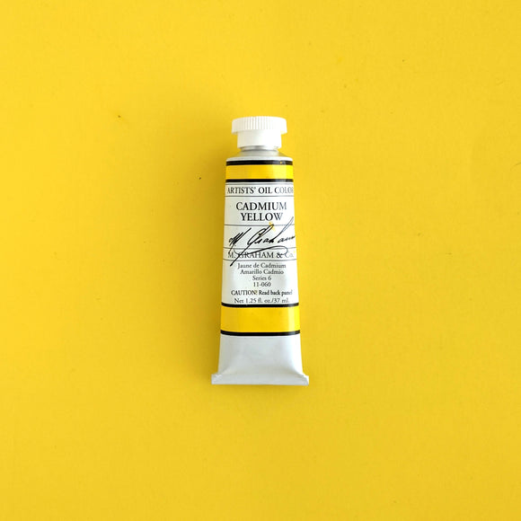 M. Graham oil paint (Cadmium yellow) / Peinture à l'huile (Jaune de cadmium)