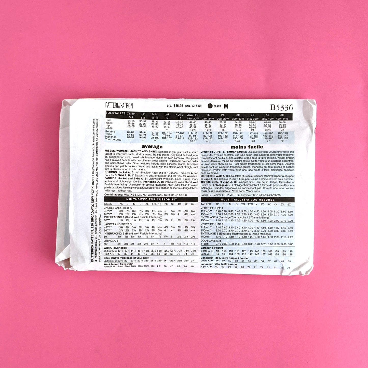 Butterick pattern - B5336