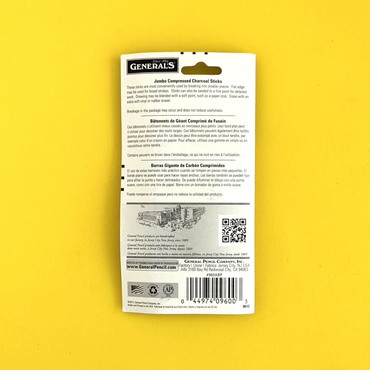 Charbon de bois comprimé géant