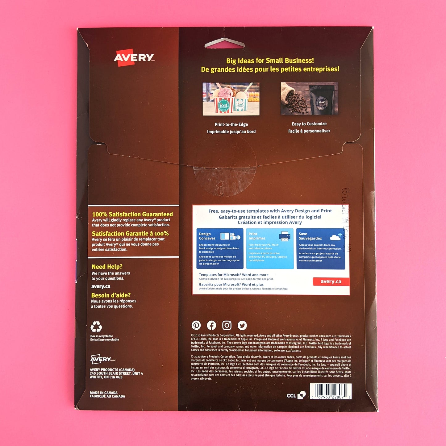 Étiquettes rondes blanches brillantes