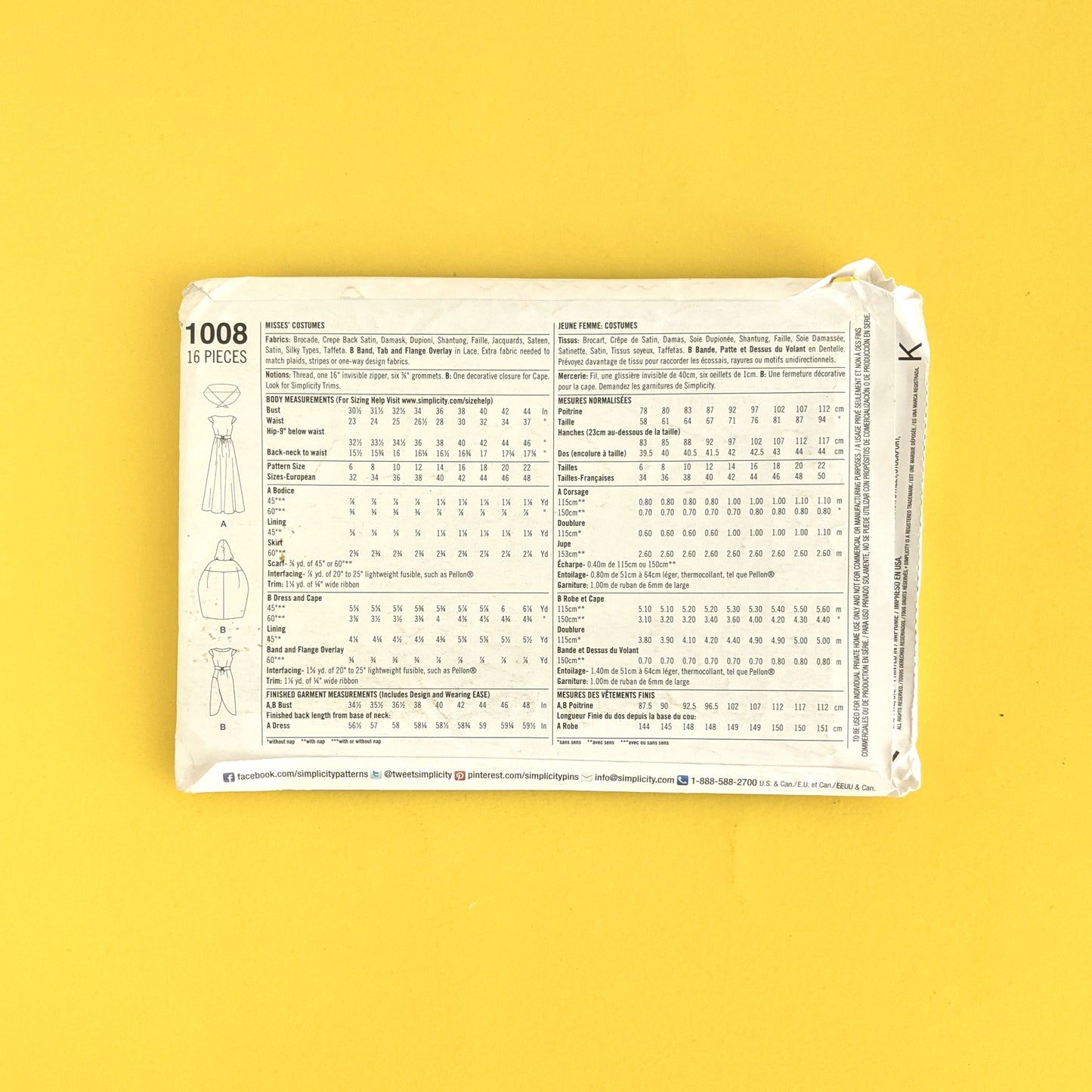 Simplicity pattern 1088