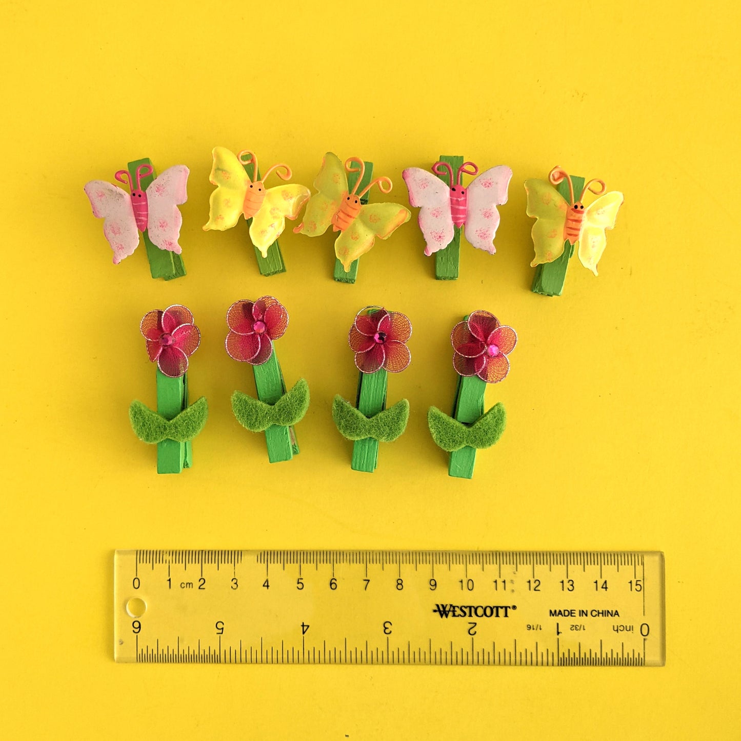 Decorative clothespins