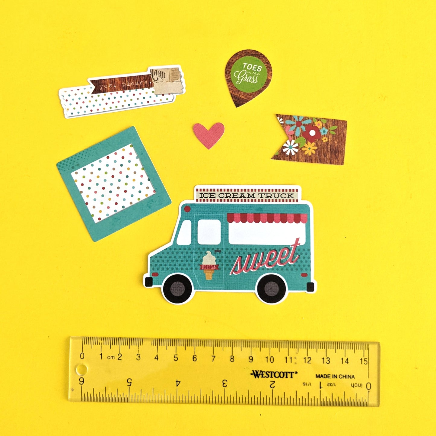 Cardstock die cut shapes