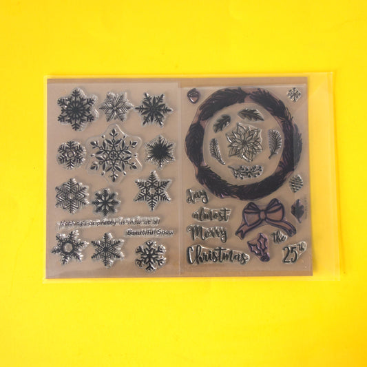 Christmas clear stamps