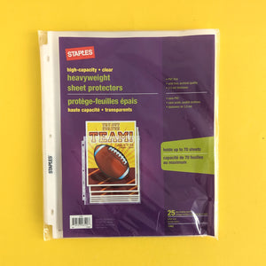Heavyweight sheet protectors / Protège-feuilles épais