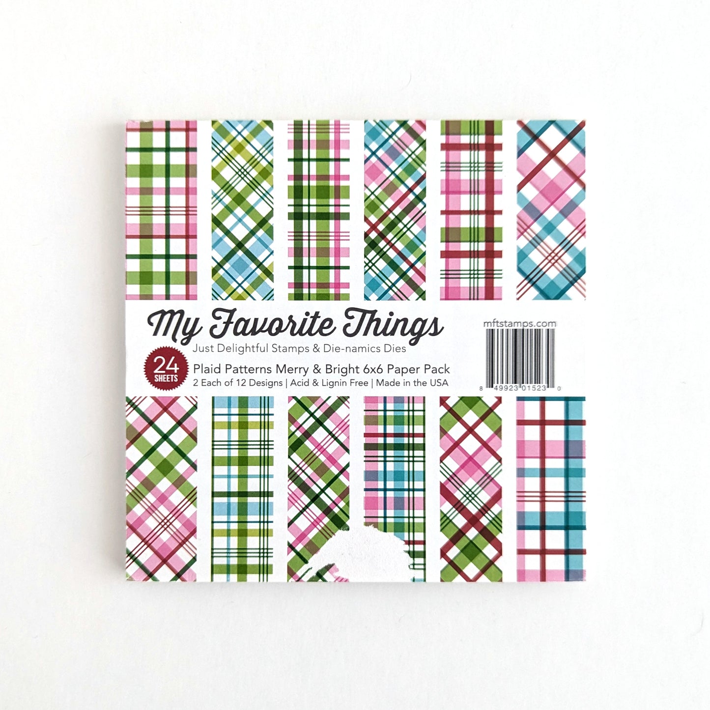 Plaid patterns paper pad