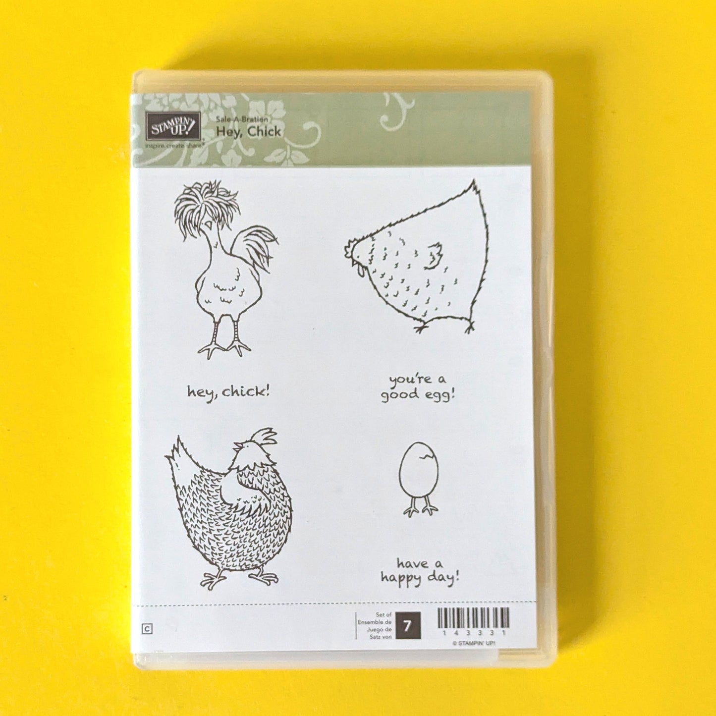 Hey, Chick - Cling stamp set