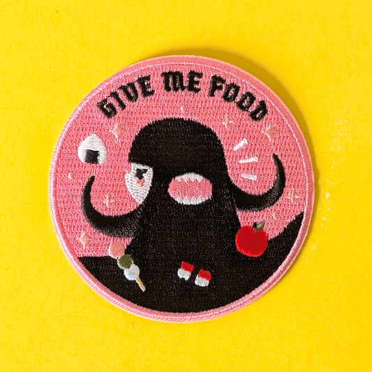 "Give Me Food" iron on patch