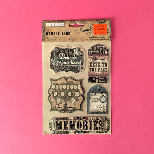 Chipboard stickers