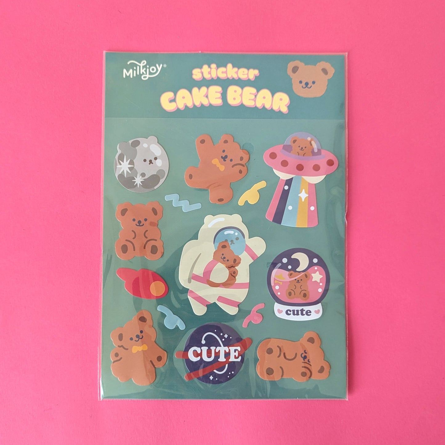 Cake Bear sticker sheet