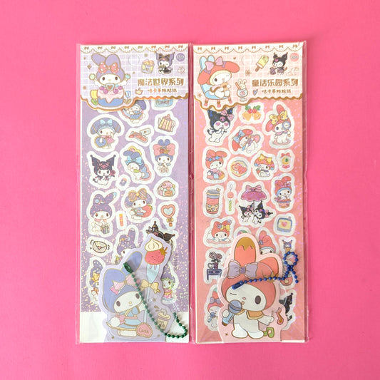 My Melody & Kuromi sticker sheets