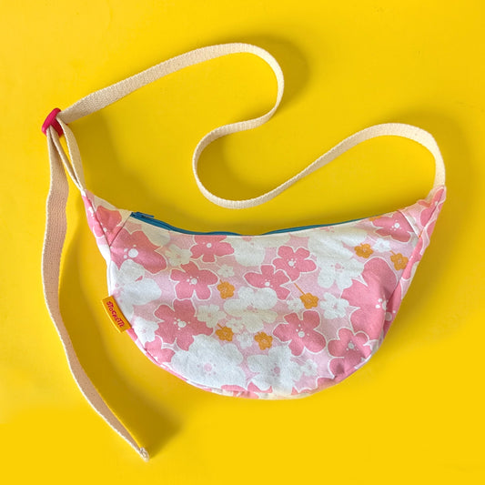Floral Crescent Bag