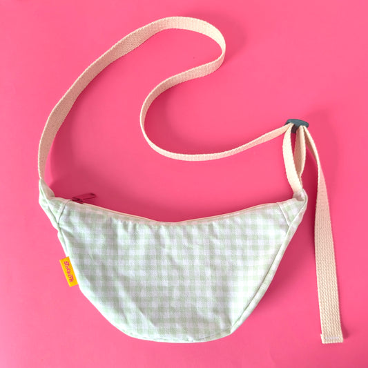 Sac croissant gingham