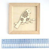 Unfinished wood bird / Oiseau en bois non fini