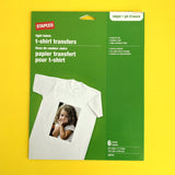Light fabric t-shirt transfers / Tissu de couleur claire papier transfert pour tshirt
