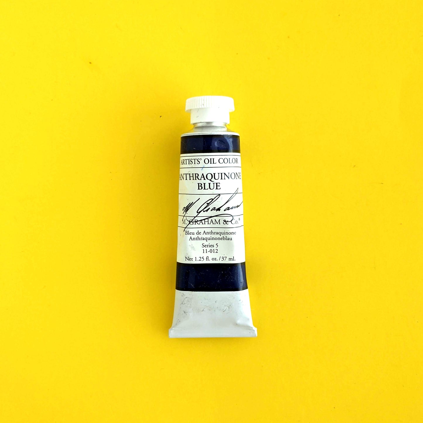 M. Graham oil paint (Anthraquinone blue)