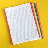 Coloured edge refill paper / Papier de rechange aux bords en couleur