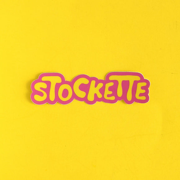 Stockette vinyl sticker / Autocollant en vinyle